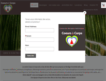 Tablet Screenshot of coeursacorps.com
